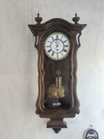 Biedermeier hegedűtok Falióra, könyvtár óra 1800-as évek
