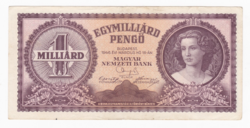 Egymilliárd Pengő - sorszámozott bankjegy 1946-ból