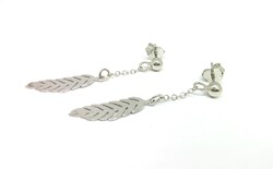 Ezüst tollas-lógós fülbevaló (ZAL-Ag135622)