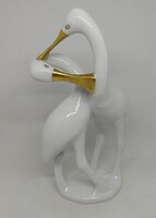 Hollóházi porcelán Art deco kanalas gémek!