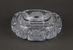 1V978 Vintage Cut Crystal Ashtray 14.5 cm