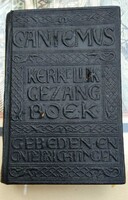 CANTEMUS  RITKA EGYHÁZI  KÖNYV GYÜNYÖRŐ EREDETI BŐR KÖTÉSSEL.
