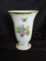 Herendi bonbonier, Viktória mintás váza, hibátlan, jelzett, 20 cm