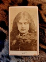 CDV foto Schratt Katalin, Katharina Schratt, nagyon ritka, fiatal kori fénykép,  sehr seltenes Foto,