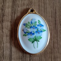 Régi Herendi porcelán medál