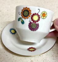 Vintage Henneberg porcelán kávés csésze + alj