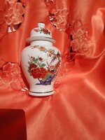 Japán porcelán urnaváza,  teafűtartó