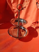 Rozsdamentes fém emeletes  asztalközép