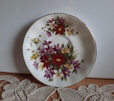 Paragon Új,látványos virágmintás,  bordázott porcelán tányér, pótlásnak