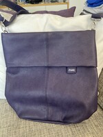 Mélylila, Zwei márkájú, crossbody táska, 33 x 33 cm