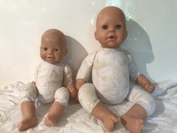 BABA - 2 db - AJÁNLATOT VÁROK - ZAPF - 43 cm - 35 cm - 43 x 20 cm - 35 x 14 cm - HIBÁTLAN