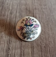 Antik Zsolnay bross / kitűző
