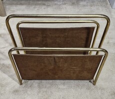 Mid century modern réz színű újságtartó