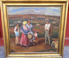 Bokor Vilmos (1897-1984) Család A Domboldalon