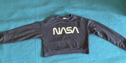 NASA felíratos pulóver, felső M