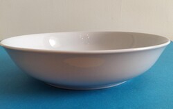Festetlen törtfehér színű Herendi porcelán köretes tál