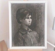 Jakab Adél grafika 53x68 cm kerettel
