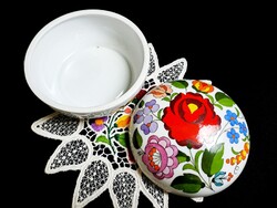 Eredeti Kalocsai porcelán bonbonier 12 cm