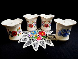 Eredeti Kalocsai porcelán gyertyatartó gömb gyertyához 8 cm