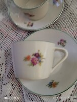 Hollóházi porcelán kávés csésze párban