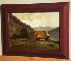 Ismeretlen festő (20.sz.első fele) : Alpesi táj