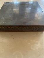 Retro réz cigitartó, notesztartó 11x11cm