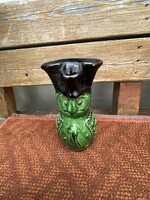 Zöld mázas Mezőtúri Miska kancsó 20cm