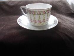 Antik Pirkenhammer porcelán csésze+ csészealj