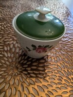 BAVARIA német porcelán cukortartó , zöld tetővel