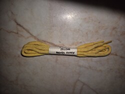 Abony újvilág MGTSZ cipőfűző! Ritka retro termék! Sárga 50 cm