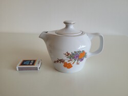 Retro nagyobb méretű pipacs és búzavirág mintás Hollóházi porcelán kotyogós kávéfőző kiöntő