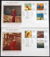 Vf695-700  / Vatikán 1977 Assisi Szent Ferenc bélyegsor  FDC-n