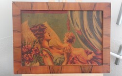 Anya gyermekével festmény 60x45 cm kerettel