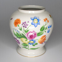 Ó-Herendi virág mintás nagy váza 1930-as évek