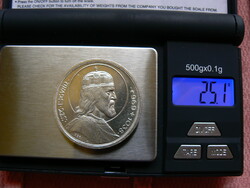 SZENT ISTVÁN EZÜST 5 PENGŐ ÉRME, MAGYAR KIRÁLYSÁG 1938, EREDETI!