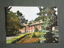 Képeslap,Budapest,Budakeszi,Fodor József szanatórium,emberpár szobor látkép,részlet,1975-