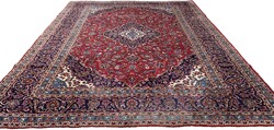 4008 HATALMAS Iráni Kashan Kézi Csomó Gyapjú Perzsa Szőnyeg 300X400CM