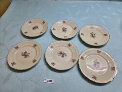 T2387 K.M.K. porcelán kistányérom 6 db 15 cm