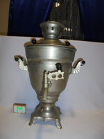 Retro elektromos szamovár 1983 - papírjaival,  porcelán dugós zsinórjával