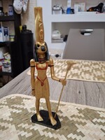 Egyiptomi Műgyanta Figura.Fáraó.