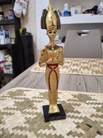 Egyiptomi Műgyanta Figura.Fáraó.