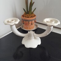 Metzler & Ortloff kétágú judaica gyertyatartó