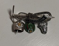 SZÉP ÁLLAPOTÚ VADÁSZ KALAP BROSS KITŰZŐ