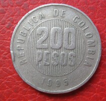Kolumbia 200 pesos 1995 (A35)