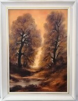 Marjai Antal: Erdőszél, képméret: 70x50 cm