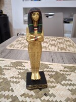 Egyiptomi Műgyanta Figura.Fáraó.