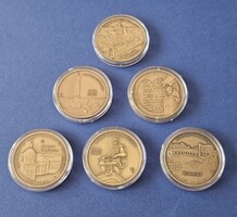 Nemzeti Emlékhelyek sorozat utolsó hat eleme UNC! LICIT NÉVÉRTÉKRŐL!