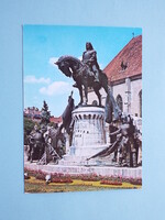 Képeslap (14) - Románia - Cluj-Napoca (Kolozsvár) - Mátyás király szobra 1980-as évek