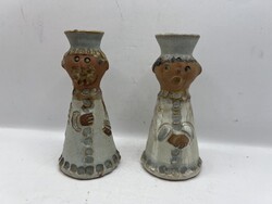 Kiss Roóz kerámia figura pár. 6305
