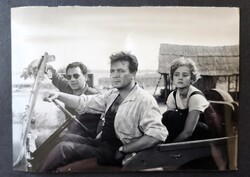Cca. 1959 PAP ÉVA SZIRTES ÁDÁM SZÍNÉSZ KORABELI EZÜST ZSELATINOS JELZETT MAFILM FOTÓ